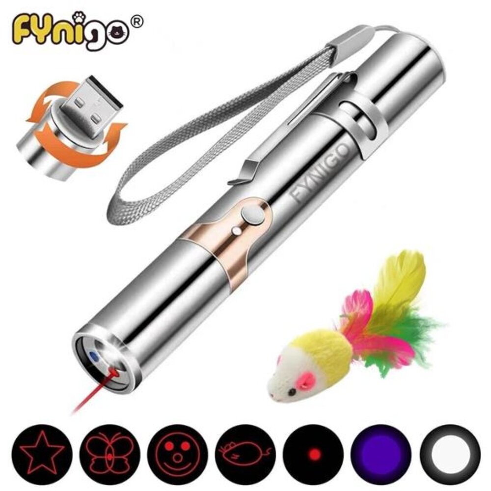 Cat Laser Pointer Toy Rechargeable,Interactive Toy for Cat Kitten Dog